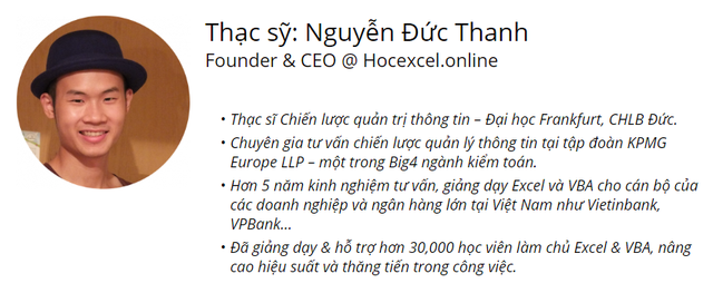 Từ ước mơ đến thành công của CEO đam mê Excel - 1