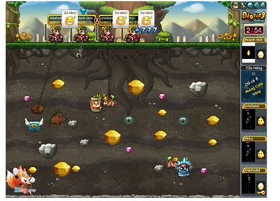 Mini game Đào Vàng của Zing Play