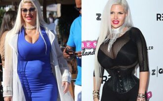 Người có vòng eo siêu nhỏ mang bầu