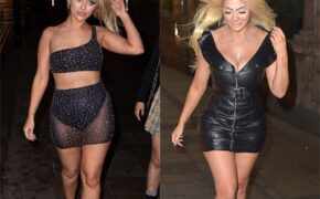 Bethan Kershaw gây choáng với váy hở bạo