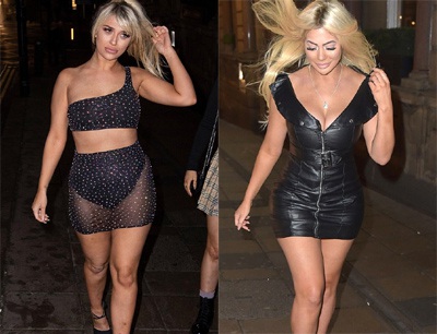 Bethan Kershaw gây choáng với váy hở bạo