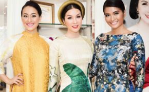 Hoa hậu Hoàn vũ Philippines 2012 duyên dáng trong tà áo dài Việt