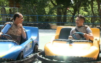 Vân Quang Long lần đầu đua xe địa hình cùng Thụy Vũ