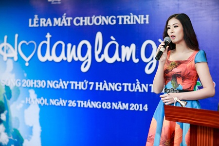 Ngọc Hân chia sẻ tại buổi ra mắt Chương trình.