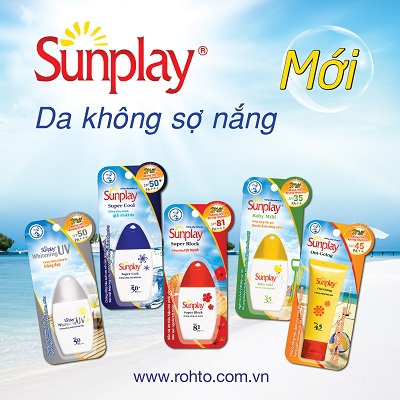 Dòng sản phẩm chống nắng Sunplay có 5 thành viên: