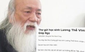 Thầy Văn Như Cương khuyên học sinh dùng tiền lì xì làm từ thiện