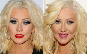 Kinh ngạc với gương mặt khác lạ của Christina Aguilera