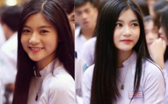 Khoảnh khắc nữ sinh Sài Gòn trong tà áo dài “đốn tim” dân mạng