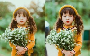 Tan chảy trong bộ ảnh bên cúc họa mi của mẫu nhí Hà Thành