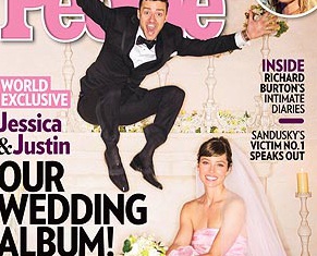 Hé lộ ảnh cưới Justin Timberlake và Jessica Biel