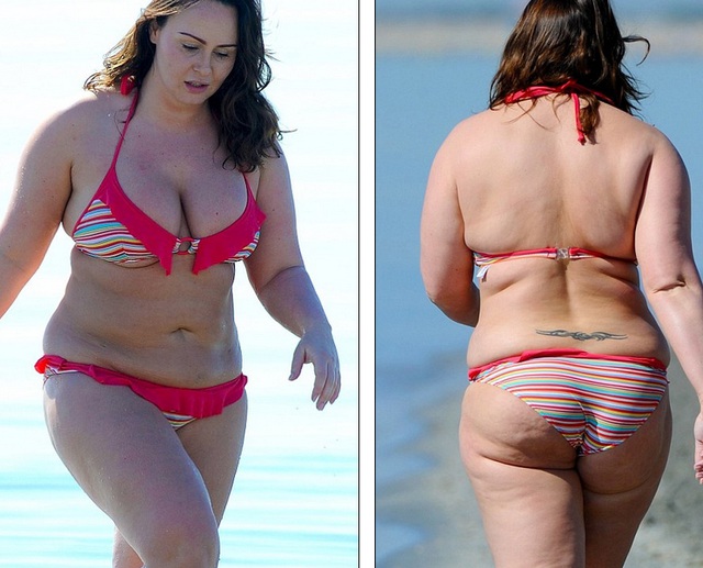  Chanelle Hayes nhiều lần hạ quyết tâm giảm cân nhưng chỉ vài tháng, đâu lại vào đấy. Người đẹp Anh tiết lộ cô nghiện đồ ăn nhanh, thức uống có ga và đồ ngọt 