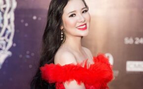 Thuỳ Dung đẹp mặn mà không kém thí sinh Hoa hậu Đại dương