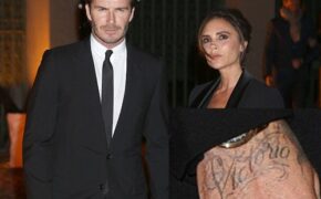 David Beckham xăm tên vợ lên tay