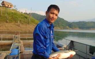 Nghệ An: Bí thư Đoàn xã nuôi cá lồng bè, thu nhập trăm triệu đồng mỗi tháng