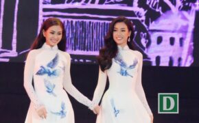 Người đẹp hoa hậu Việt Nam khoe sắc ở Đà thành