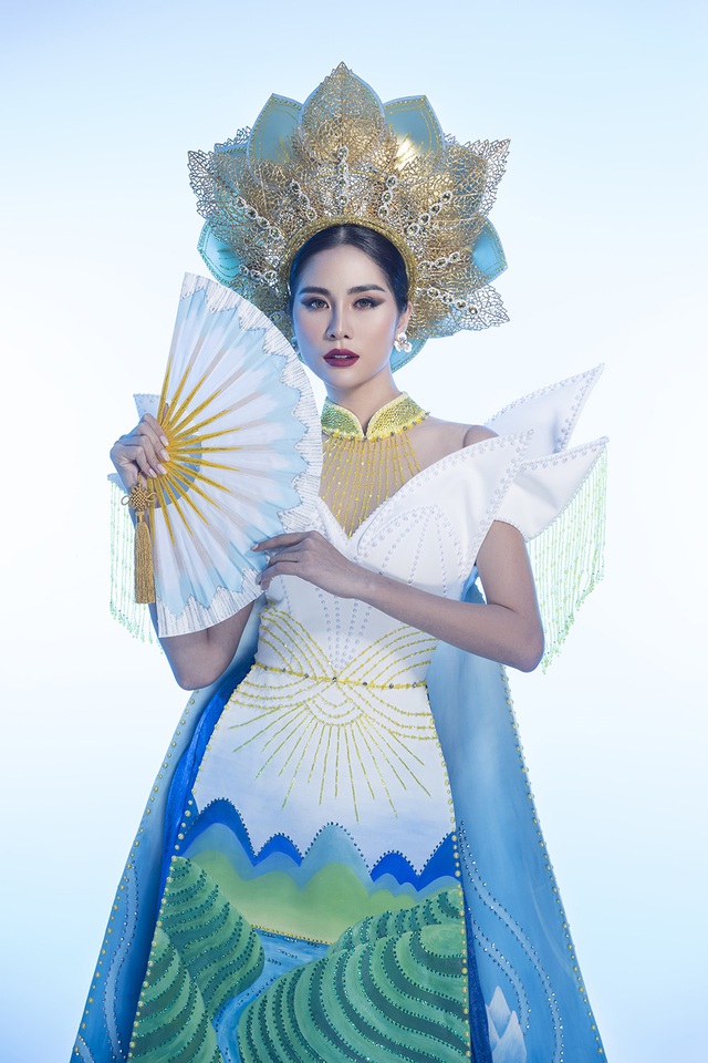 Hoàng Hạnh mang “hồ sen” lên trang phục dân tộc tại Miss Earth 2019 - 5