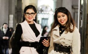 Thảo Tiên hội con nhà giàu sành điệu ở tuần lễ thời trang Milan