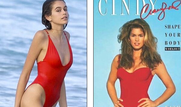 Con gái Cindy Crawford càng lớn càng giống mẹ
