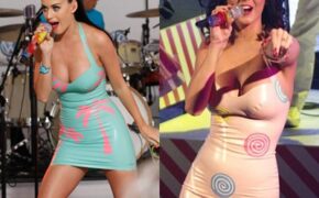 Katy Perry chuộng váy nhựa dẻo