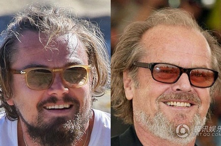 Leonardo DiCaprio trông già nua chẳng kém đàn anh Jack Nicholson