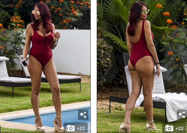  Amy Childs đã lấy lại phom dáng sau khi sinh con gái vào tháng 4 năm ngoái 