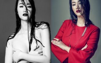 Maya “táo bạo” dùng tay che ngực trần