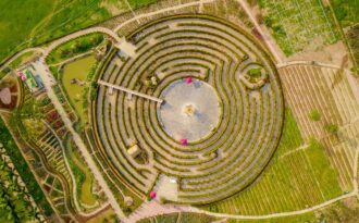 Lạc vào mê cung hoa khổng lồ tại Hà Nội