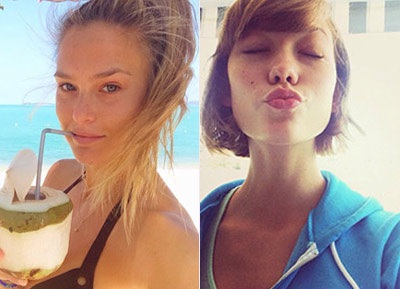 Khi siêu mẫu không trang điểm