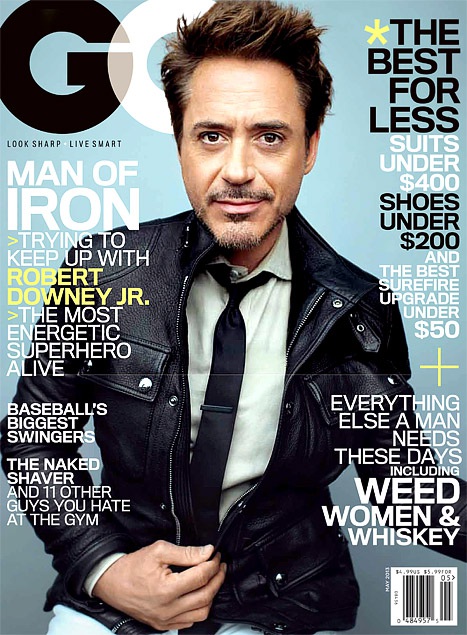 Robert Downey Jr. trên bìa tạp chí GQ