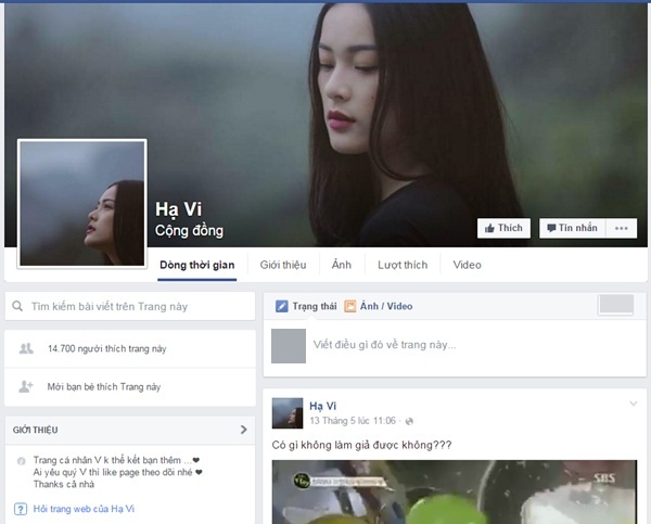 Facebook giả mạo đăng những dòng trạng thái mùi mẫn khiến nhiều người hiểu lầm.