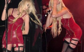 Sao teen Taylor Momsen mặc sexy biểu diễn bốc lửa