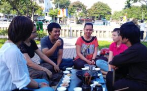 Trà sáng cuối tuần bên bờ kênh Nhiêu Lộc