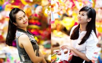 Thiếu nữ Hà thành nô nức khoe sắc mùa Trung thu