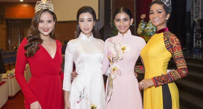 H’Hen Niê, Đỗ Mỹ Linh chúc mừng sinh nhật Trương Thị May trên sân khấu