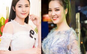 Hoa hậu Ngọc Hân đọ sắc cùng Á hậu Thụy Vân
