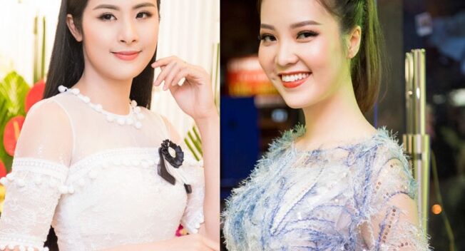 Hoa hậu Ngọc Hân đọ sắc cùng Á hậu Thụy Vân