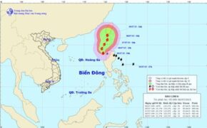 Bão LINFA đang giật cấp 11 trên vùng biển Philippines