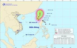 Bão LINFA đang giật cấp 11 trên vùng biển Philippines