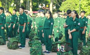 111 chiến sĩ nhí lên đường “nhập ngũ” học kỳ trong quân đội
