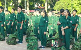 111 chiến sĩ nhí lên đường “nhập ngũ” học kỳ trong quân đội