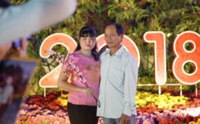 Đường hoa cho công nhân ở Nhà Bè vui Xuân