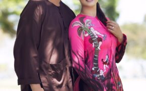 Vợ chồng ‘ông bầu’ Minh Chánh đẹp truyền thống với áo bà ba