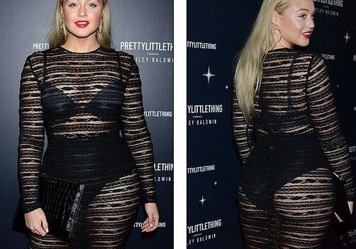 Người mẫu ngoại cỡ diện váy xuyên thấu táo bạo