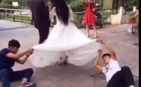 Cười “bể bụng” với hậu trường chụp ảnh cưới