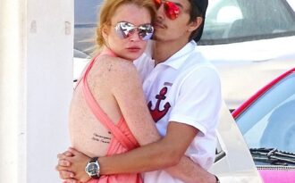 Hiện trường đổ nát sau vụ tranh cãi giữa Lindsay Lohan và chồng tương lai
