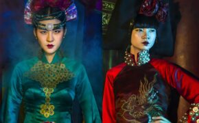 Hạ Vy, Phan Hà Phương khiến du khách quốc tế trầm trồ với áo dài cổ