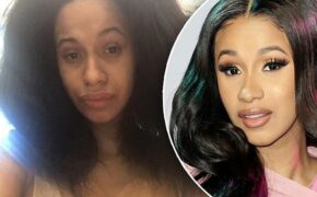 Cardi B khác lạ khi không trang điểm