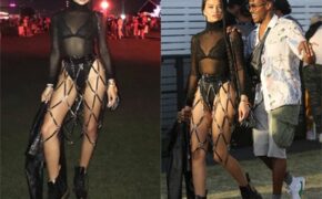 Shanina Shaik mặc táo bạo đi xem ca nhạc