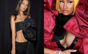 Emily Ratajkowski khoe eo thon, Nicki Minaj “úp mở” ngực khủng