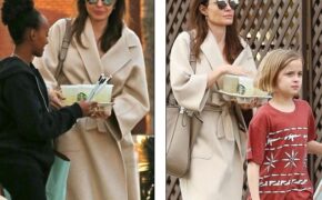 Angelina Jolie thanh lịch cùng con ra phố